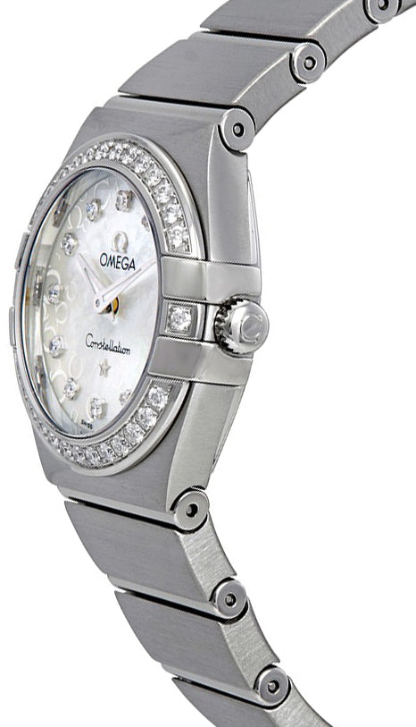 OMEGA Constellation White Mother Of Pearl Dial Women'S Watch 123.15.24.60.55.005 2