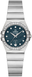 OMEGA Constellation 27Mm Steel Blue Dial Women'S Watch 123.15.27.20.53.001 1