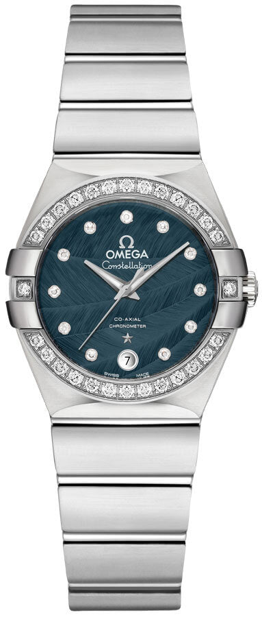 OMEGA Constellation 27Mm Steel Blue Dial Women'S Watch 123.15.27.20.53.001 1