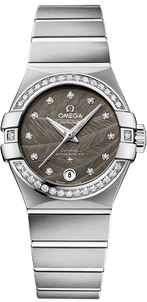 OMEGA Constellation Steel Diamond Bezel Women'S Watch 123.15.27.20.56.001 1