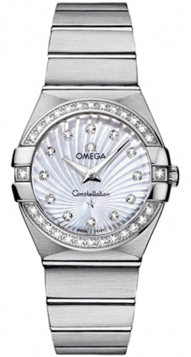 OMEGA Constellation White Mother Of Pearl Diamond Women'S Watch 123.15.27.60.55.002 1