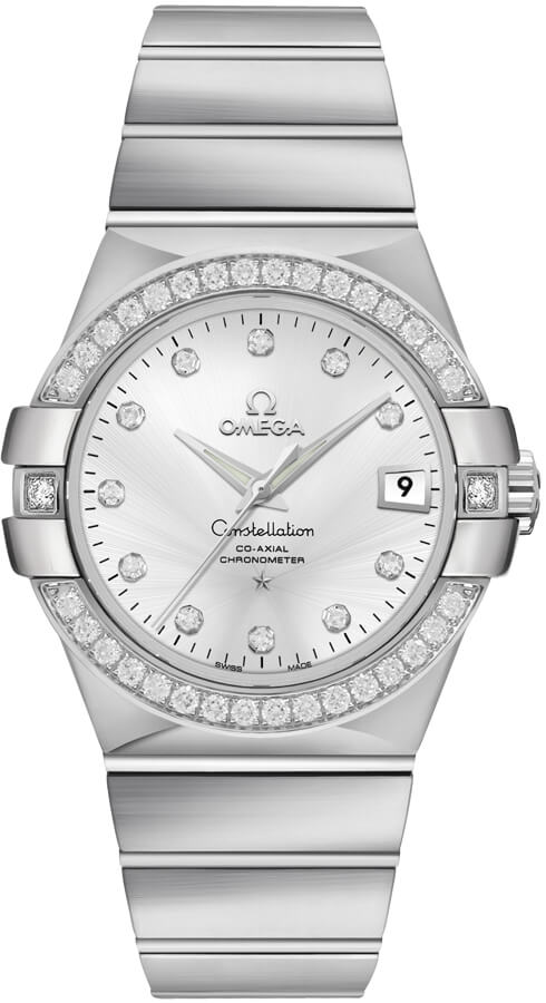 OMEGA Constellation Silver Dial Diamond Men'S Luxury Watch 123.15.35.20.52.001 1