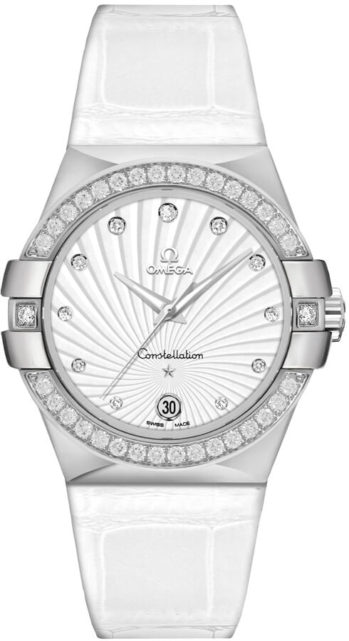 OMEGA Constellation Supernova White Dial & Diamond Ladies Watch 123.18.35.60.52.001 1
