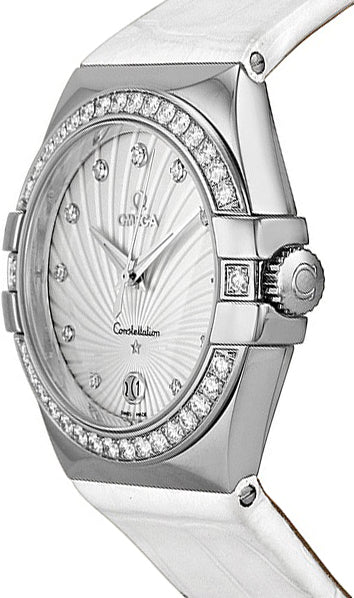 OMEGA Constellation Supernova White Dial & Diamond Ladies Watch 123.18.35.60.52.001 2