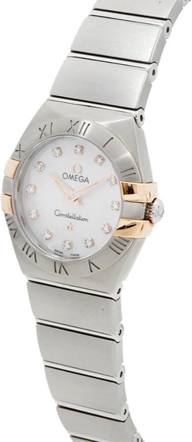 OMEGA Constellation Diamond Mother Of Pearl Dial Women'S Watch 123.20.24.60.55.005 2