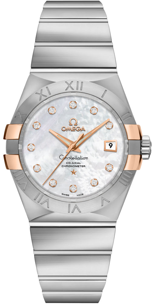 OMEGA Constellation Pearl White & Diamond Dial Ladies Luxury Watch 123.20.31.20.55.003 1