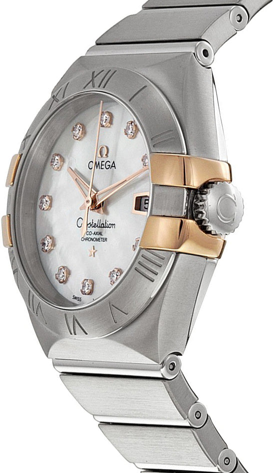 OMEGA Constellation Pearl White & Diamond Dial Ladies Luxury Watch 123.20.31.20.55.003 2
