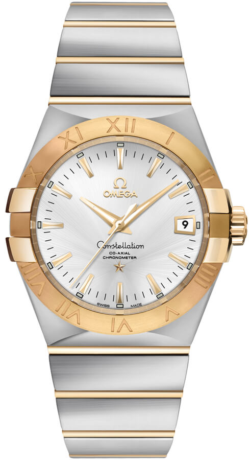 OMEGA Constellation 35Mm Two-Tone Silver Dial Luxury Watch 123.20.35.20.02.002 1