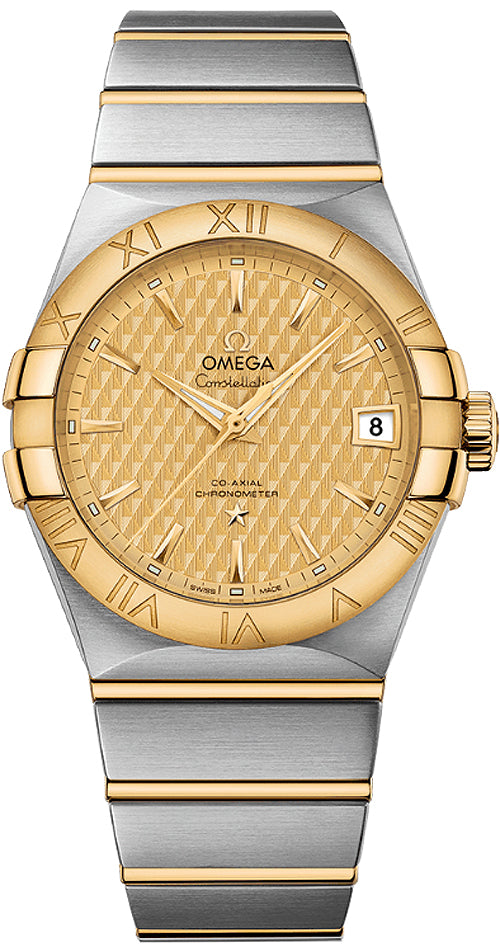 OMEGA Constellation 18K Gold & Steel Luxury Watch 123.20.38.21.08.002 1