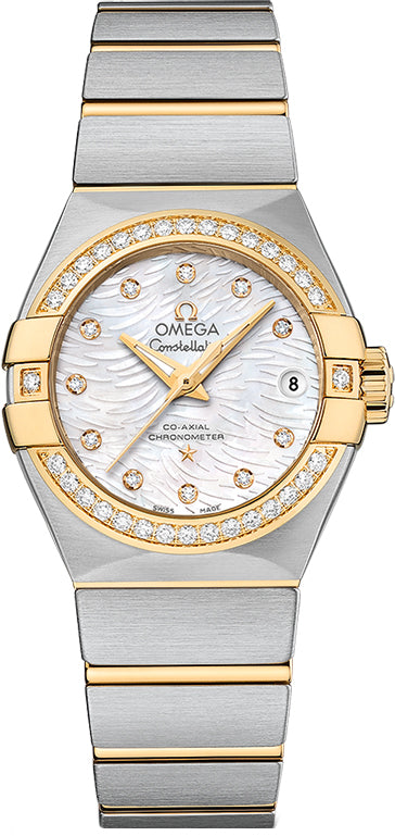 OMEGA Constellation Solid Yellow Gold & Steel Women'S Watch 123.25.27.20.55.007 1