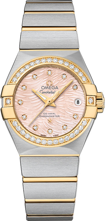 OMEGA Constellation Coral Mother Of Pearl Dial Women'S Watch 123.25.27.20.57.005 1