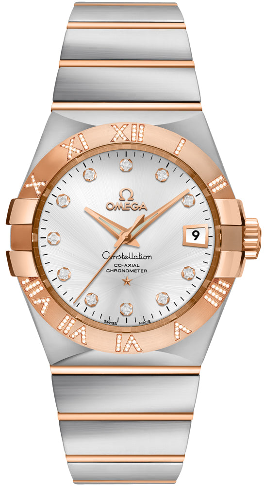 OMEGA Constellation Silver Dial & Diamond Men'S Watch 123.25.35.20.52.003 1