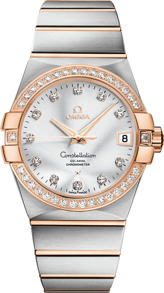 OMEGA Constellation Co-Axial Chronometer Diamond Men'S Watch 123.25.38.21.52.001 1