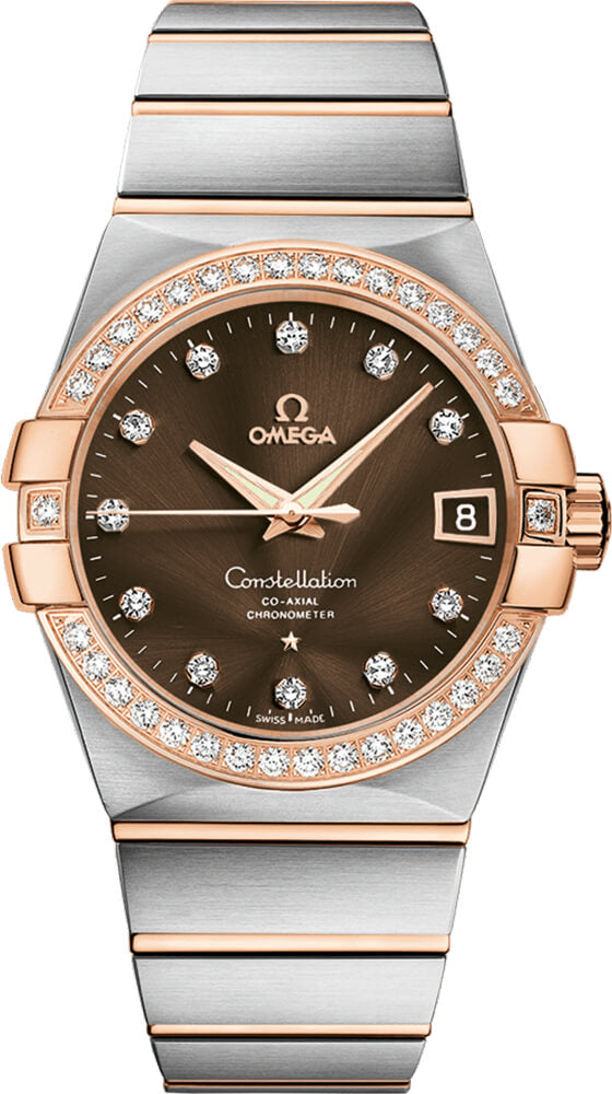 OMEGA Constellation Brown Dial Diamond Men'S Watch 123.25.38.21.63.001 1