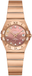 OMEGA Constellation Pearl Brown And Diamond Dial Women'S Watch 123.50.27.20.57.001 1