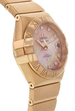 OMEGA Constellation Pearl Brown And Diamond Dial Women'S Watch 123.50.27.20.57.001 2