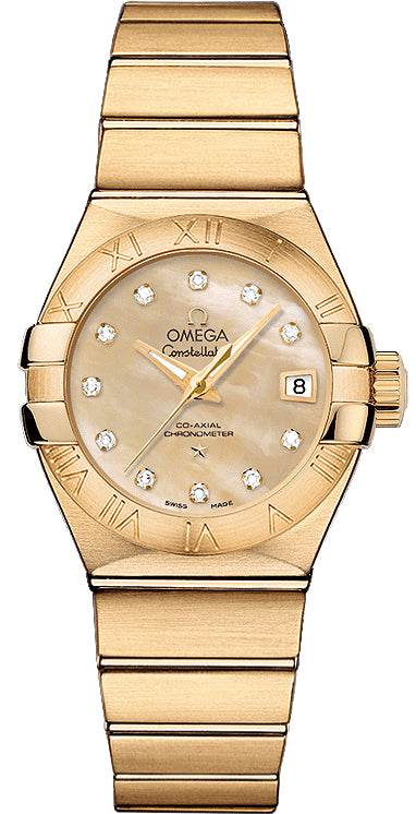 OMEGA Constellation Solid 18K Gold Luxury Women'S Watch 123.50.27.20.57.002 1