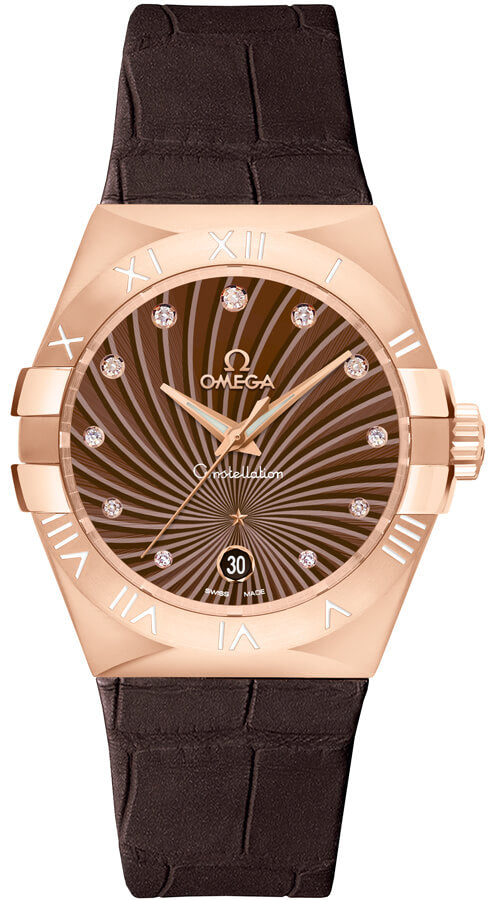 OMEGA Constellation Brown Diamond Dial Women'S Watch 123.53.35.60.63.001 1