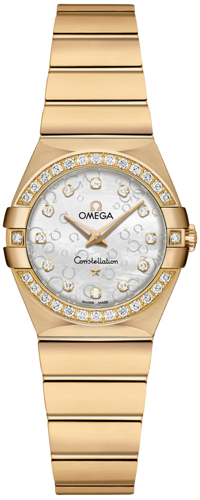 OMEGA Constellation Diamond & Solid Yellow Gold Ladies Luxury Watch 123.55.24.60.55.016 1