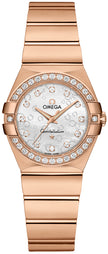 OMEGA Constellation Solid Rose Gold & Diamond Ladies Watch 123.55.27.60.55.015 1