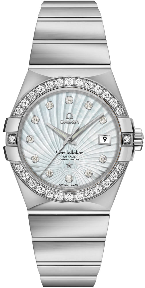 OMEGA Constellation 18K White Gold Diamond Women'S Watch 123.55.31.20.55.003 1