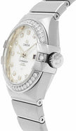 OMEGA Constellation 18K White Gold Diamond Women'S Watch 123.55.31.20.55.003 2
