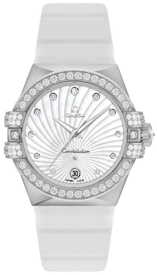 OMEGA Constellation Solid 18K White Gold Women'S Watch 123.57.35.20.55.005 1