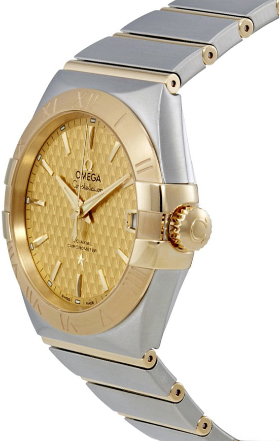 OMEGA Constellation 18K Gold & Steel Luxury Watch 123.20.38.21.08.002 2