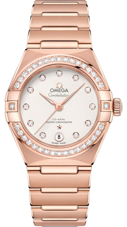 OMEGA Constellation 18K Rose Gold Diamonds Women'S Watch 131.55.29.20.52.001 1