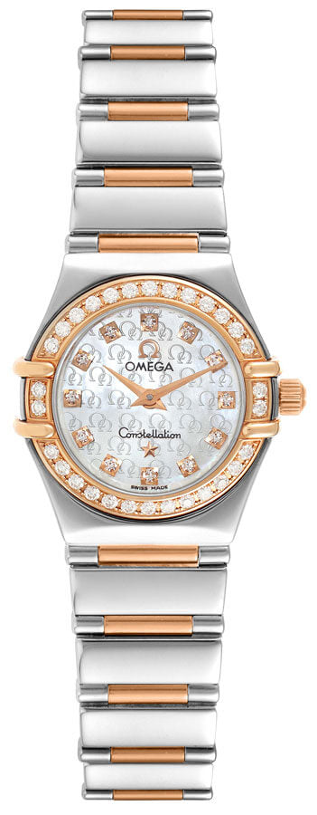 OMEGA Constellation '95 Rose Gold & Steel Women'S Watch 1360.75.00 1