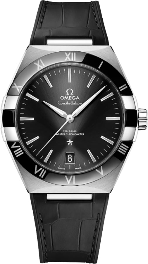 OMEGA Constellation Black Ceramic Bezel Men'S Watch 131.33.41.21.01.001 1