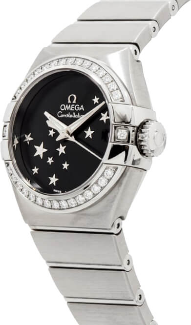 OMEGA Constellation Black Dial Steel Women'S Watch 123.15.27.20.01.001 2