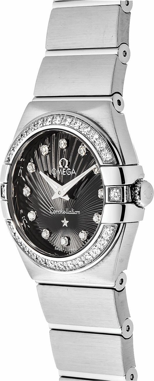 OMEGA Constellation Black Supernova Dial Diamond Watch 123.15.24.60.51.001 2