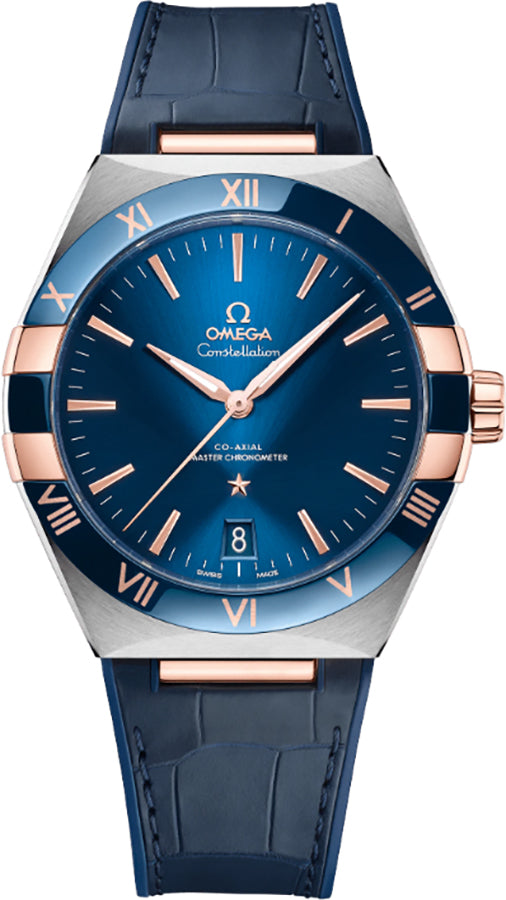 OMEGA Constellation Blue Ceramic Rose Gold Men'S Watch 131.23.41.21.03.001 1