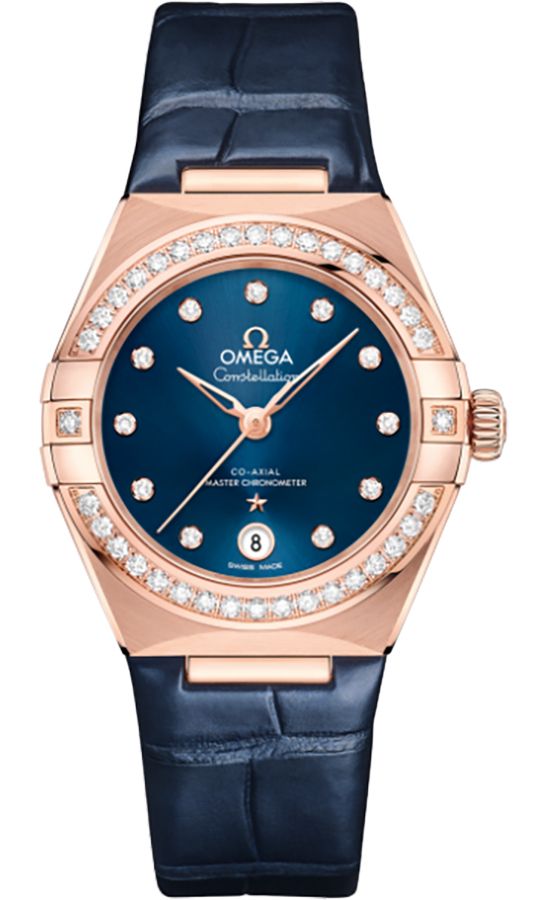 OMEGA Constellation Blue Dial Rose Gold Women'S Watch 131.58.29.20.53.002 1