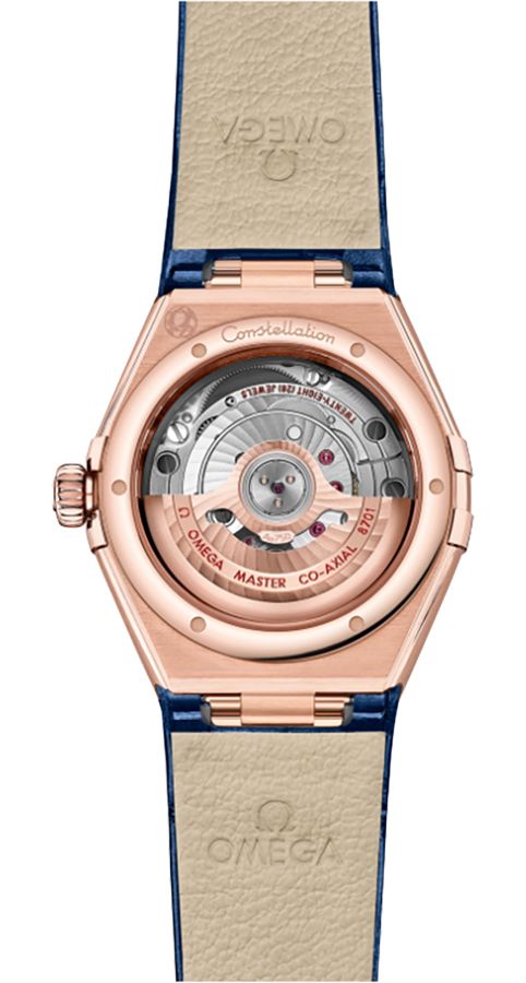 OMEGA Constellation Blue Dial Rose Gold Women'S Watch 131.58.29.20.53.002 2