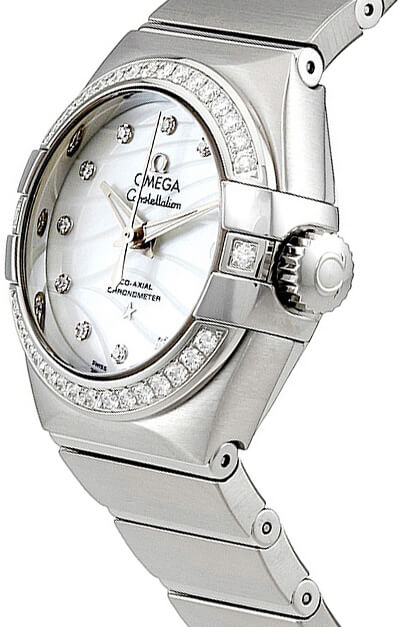 OMEGA Constellation Diamond 27Mm Luxury Women'S Watch 123.15.27.20.55.002 2