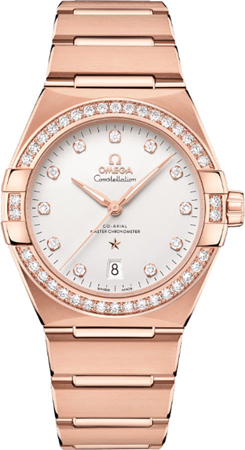 OMEGA Constellation Rose Gold Diamond Bezel Men'S Watch 131.55.39.20.52.001 1