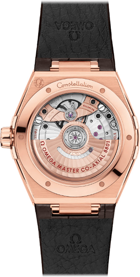 OMEGA Constellation Rose Gold Leather Strap Men'S Watch 131.53.39.20.02.001 2