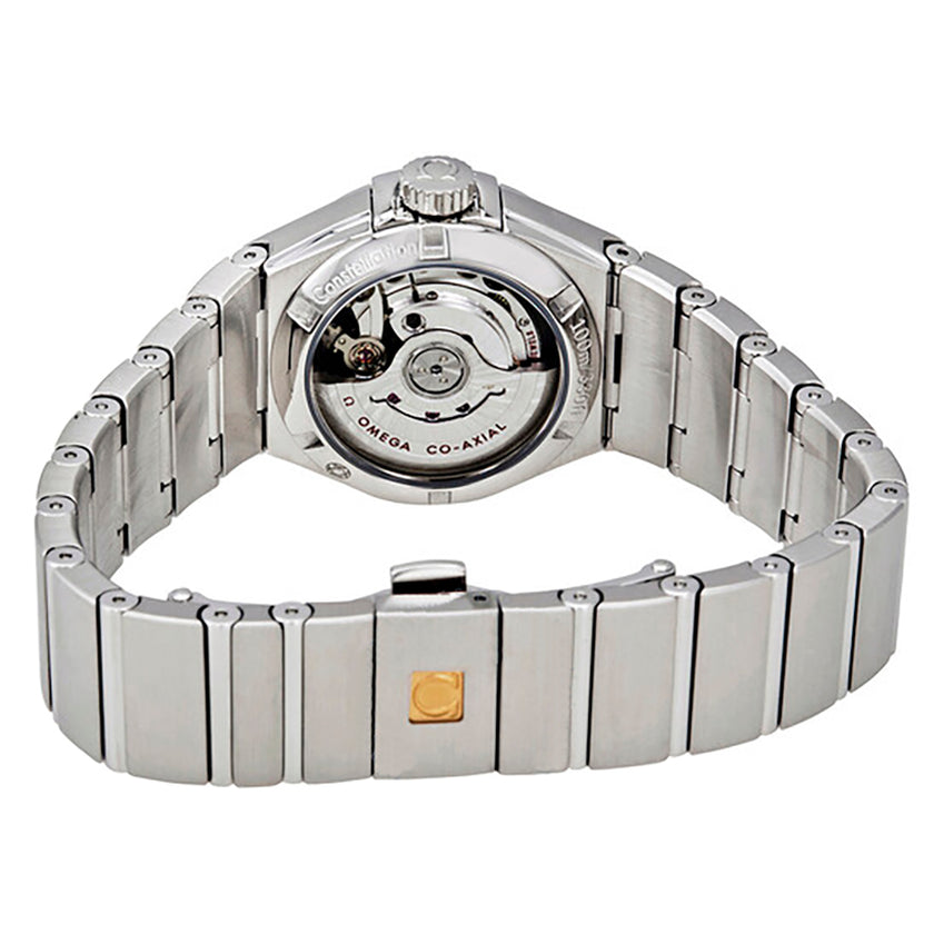 OMEGA Constellation Steel Diamond Bezel Women'S Watch 123.15.27.20.56.001 2