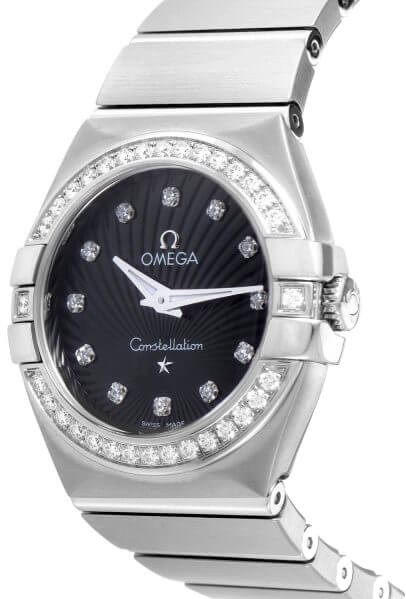 OMEGA Constellation Steel Diamond Women'S Watch 123.15.27.60.51.001 2