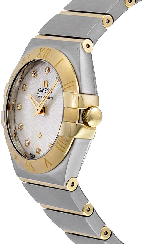 OMEGA Constellation Two-Tone Diamond 27Mm Women'S Watch 123.20.27.60.55.008 2