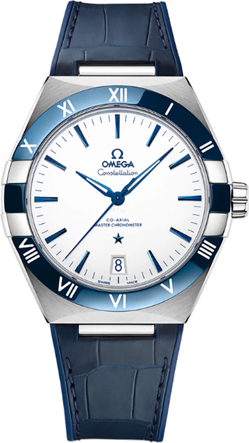 OMEGA Constellation White Dial Ceramic Bezel Men'S Watch 131.33.41.21.04.001 1