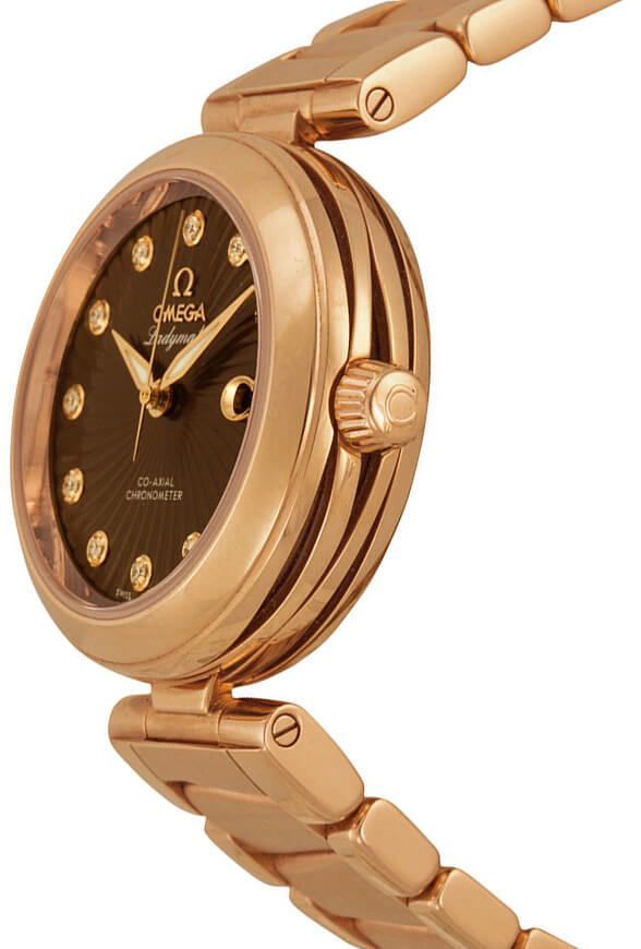 OMEGA De Ville Ladymatic Solid 18K Rose Gold 34Mm Women'S Watch 425.60.34.20.63.001 2