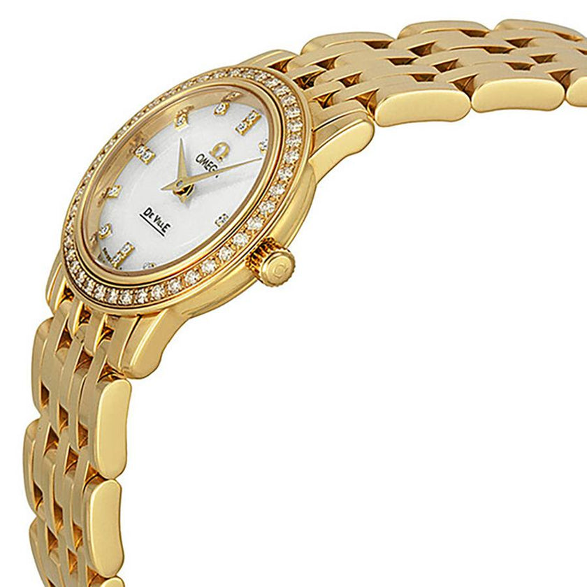 OMEGA De Ville Prestige 18K Yellow Gold Quartz 22Mm Women'S Watch 4175.76.00 2