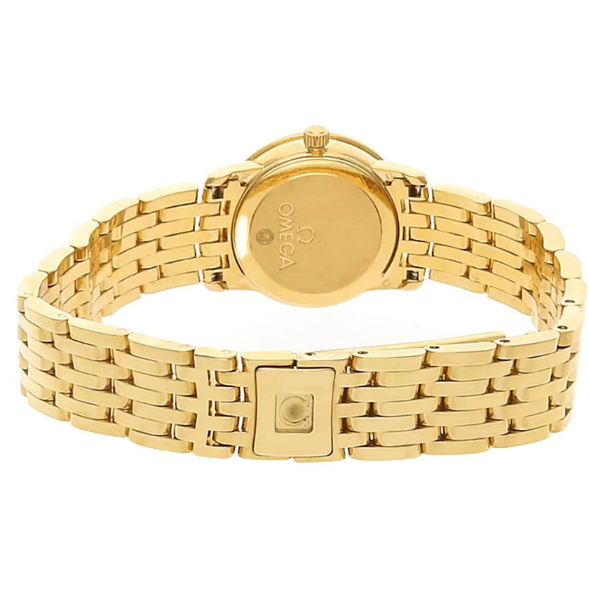 OMEGA De Ville Prestige 18K Yellow Gold Quartz 22Mm Women'S Watch 4175.76.00 3