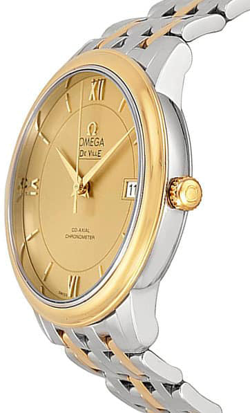 OMEGA De Ville Prestige Champagne Dial Men'S Watch 424.20.37.20.08.001 2