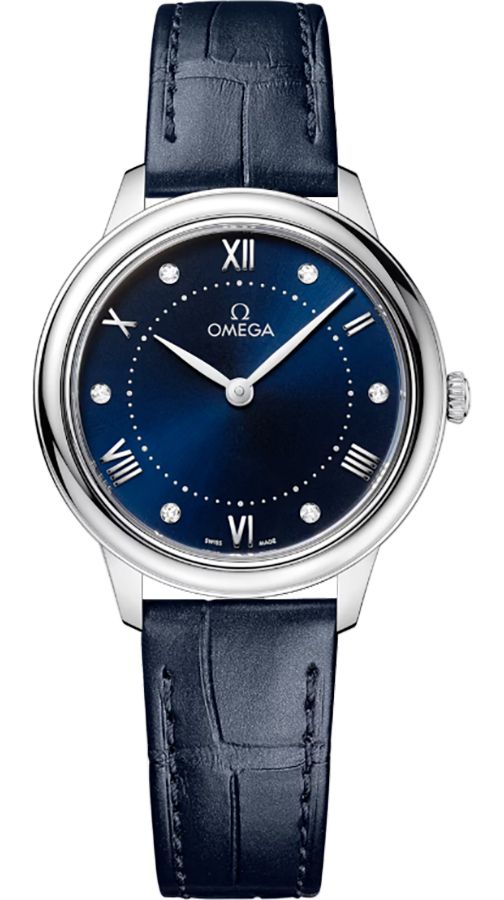 OMEGA De Ville Prestige Blue Dial Quartz Women'S Watch 434.13.30.60.53.001 1
