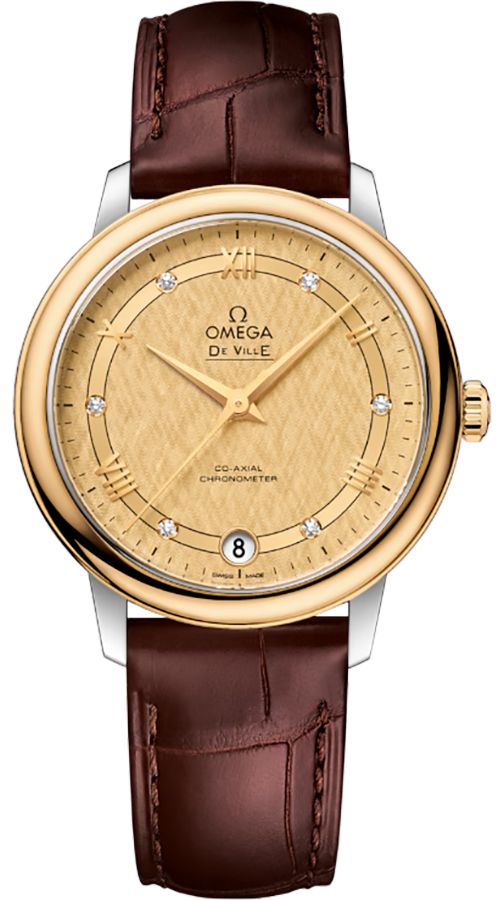 OMEGA De Ville Prestige Champagne Dial Women'S Watch 424.23.33.20.58.001 1