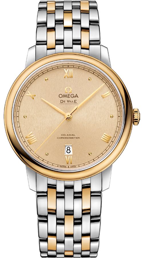 OMEGA De Ville Prestige Gold Dial Co-Axial Men'S Watch 424.20.40.20.08.002 1